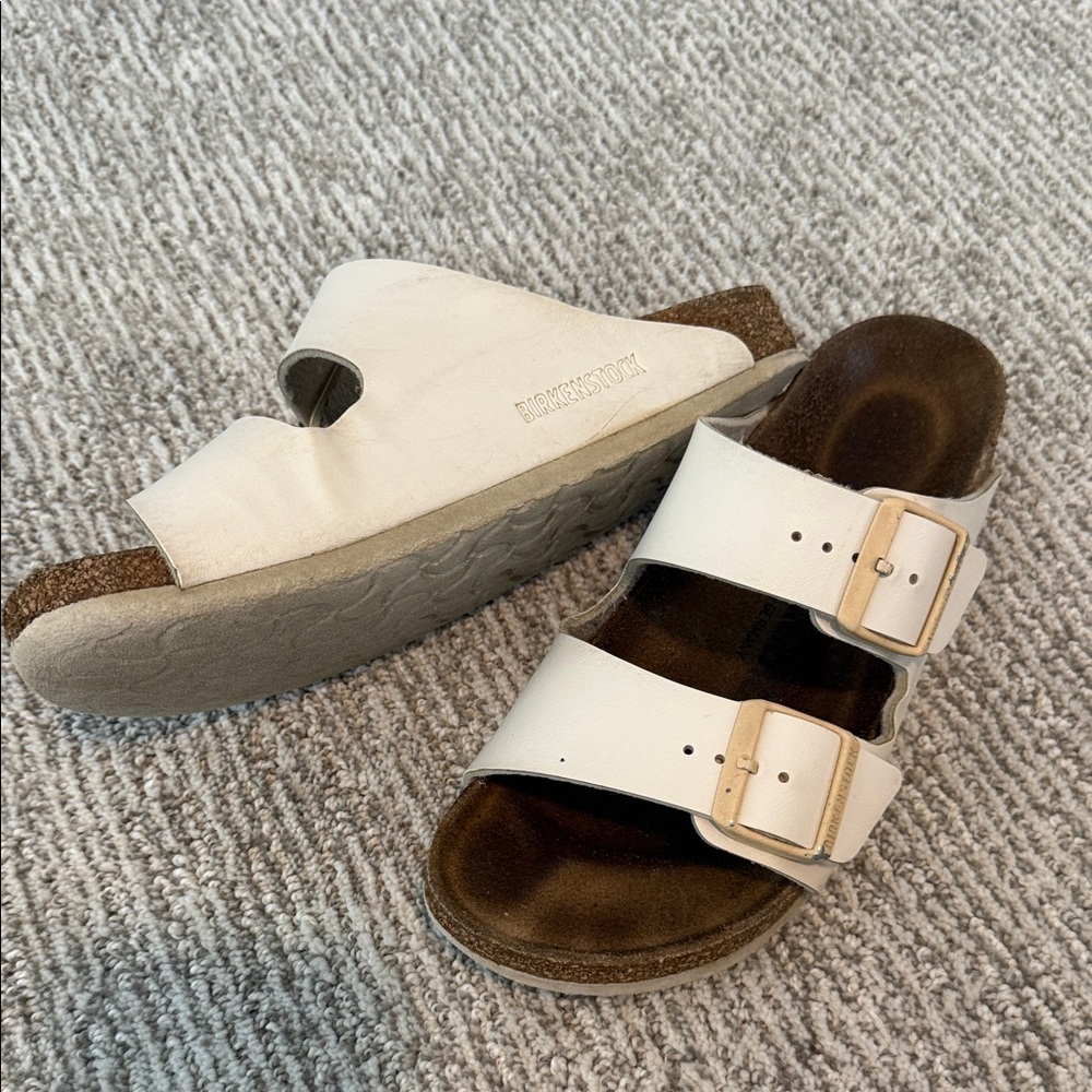 Birkenstock  White Sandals